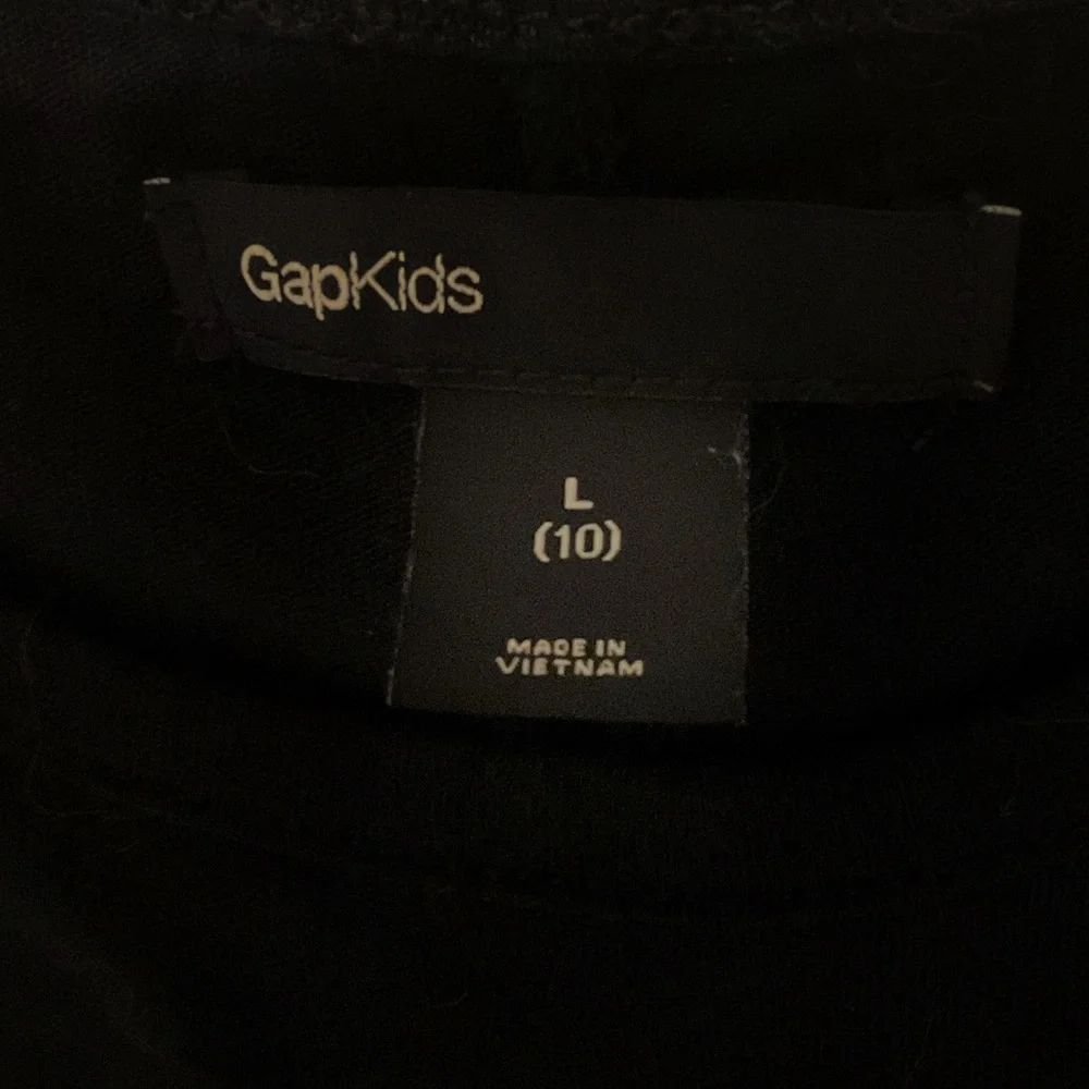 Lot of 2 Gap, Justice T shirt and tank Top Sparkly Black & Dark Blue Size 10